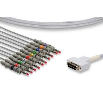 GE Healthcare Compatible Direct-Connect EKG Cable - 2104727-001