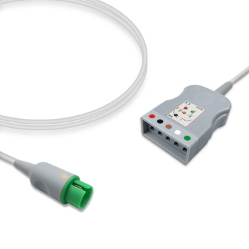 Compatible IBP Adapter Cable; comparable to Spacelabs 700-0295-01, used with Abbott/Medex, Transducer