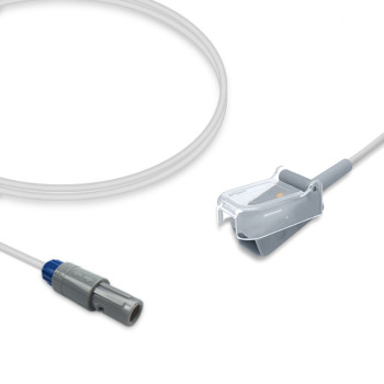 Compatible 3-lead ECG Leadwire with Grabber/Pinch end Molded 0.9m AHA