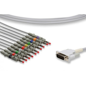 Philips Compatible Direct-Connect EKG Cable - M2461A Philips Compatible Direct-Connect EKG Cable - M2461A