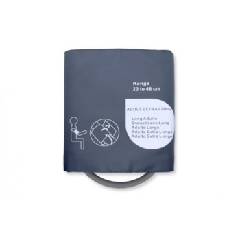 Reusable NIBP cuff, adult long single hose, 25cm-35cm